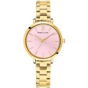 Montre Pierre Lannier CHOUQUETTE Cadran Rose Bracelet Acier Doré