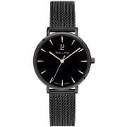 Montre Pierre Lannier HARMONIE Cadran Noir Bracelet Acier milanais Noi...