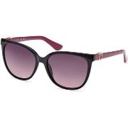 Lunettes de soleil Guess GU7864 Lunettes de soleil, Noir/Fumée, 58 mm