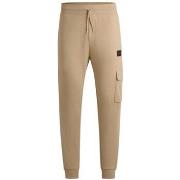 Pantalon BOSS BAS DE SURVÊTEMENT DWELLROM_GEL BEIGE EN MOLLETON DE CO