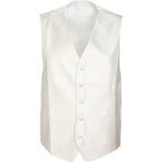 Costumes Suitable Gilet de Mariage Col-V Blanc Cassé