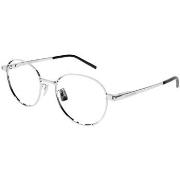 Lunettes de soleil Saint Laurent SL 532 Cadres Optiques, Argent/Transp...