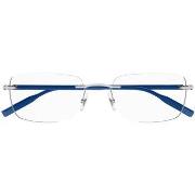 Lunettes de soleil Montblanc MB0221O Cadres Optiques, Argent/Transpare...