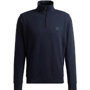 Sweat-shirt BOSS Pull Zetrust Demi-Zip Marine