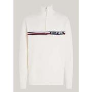 Sweat-shirt Tommy Hilfiger Pull beige coton bio