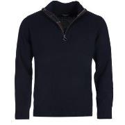 Sweat-shirt Barbour Pull demi-zip marine