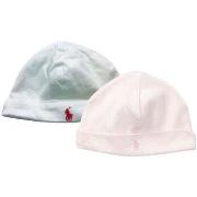 Bonnet enfant Ralph Lauren Lot de 2 bonnets en coton - 6 mois