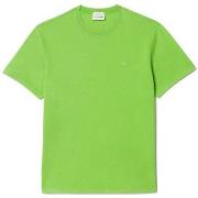 T-shirt Lacoste T-SHIRT DÉLAVÉ EN JERSEY DE COTON VERT