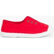 Espadrilles Pisamonas Tennis en Toile avec Bout Caoutchouc Sans Lacets