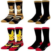 Chaussettes enfant Freegun Lot de 4 paires de chaussettes enfant Pokem...