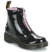 Boots enfant Dr. Martens Bex Heart Zip Boot J Black Patent Lamper