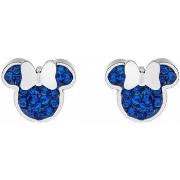 Boucles oreilles Sc Crystal B4089-ARGENT-BLEU