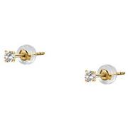 Bijoux Cleor Boucles d'oreilles en or 375/1000 et zircon