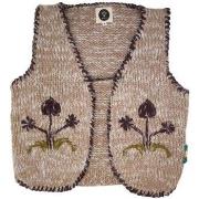 Gilet Bsbee Gilet Flower Femme Beige