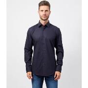 Chemise BOSS Chemise homme coupe slim en popeline de coton