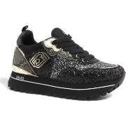 Chaussures Liu Jo Maxi Wender Glitter Sneaker Donna Black BF4001TX007