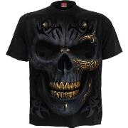 T-shirt Spiral Black Gold