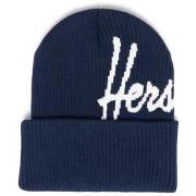 Bonnet Herschel Script Ribbed Dark Navy/Blanc De Blanc