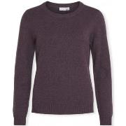 Pull Vila Noos Ril O-Neck L/S - Plum Perfect