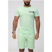 Ensembles de survêtement Kebello Ensemble Short,T-shirt Vert H