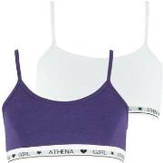 Brassières Athena Lot de 2 brassières fille Coton Ultra Doux Girl by