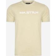 T-shirt Ma.strum T-shirt imprimé poitrine - ash