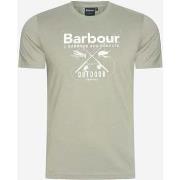 T-shirt Barbour Tee-shirt Fly - brouillard de forêt