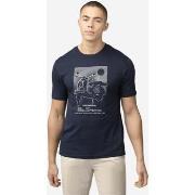 T-shirt Ben Sherman Tee-shirt scooter d'été - marine foncée