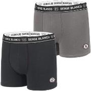 Boxers Serge Blanco Lot de 2 Boxers homme avec surpiqûres Class