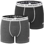 Boxers Serge Blanco Lot de 2 Boxers homme avec surpiqûres Class