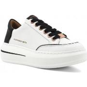 Chaussures Alexander Smith Lancaster Sneaker Donna White Black LSW1806