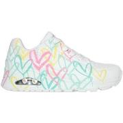 Baskets Skechers BASKETS UNO AIR CHANGED LOVE BLANC