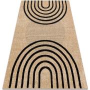 Tapis Rugsx Tapis SPARK 0688 beige / noir - 80x150 cm