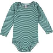 Bodys Petit Bateau Body vert, blanc