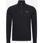 Pull Barbour Sweat demi-zip essentiel - noir étain