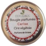 Shampooings Dekodacc Bougie a la cire de soja - Cerise