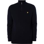 Pull Lyle &amp; Scott Tricot à glissière Marino à un quart