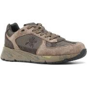 Chaussures Premiata Running Suede Sneaker Uomo Brown Grey MASE-6875