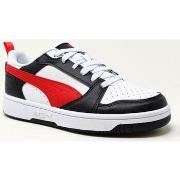 Baskets Puma BASKET REBOUND V6 LOW BLANC/ROUGE