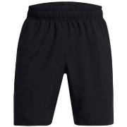 Short Under Armour SHORT NOIR ET JAUNE WOVEN WORDMARK