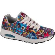 Baskets basses Skechers Uno - Color Doodle