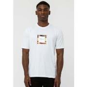 T-shirt Marshall Artist T-shirt UK ism box logo - blanc