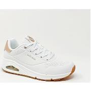 Baskets Skechers BASKET UNO GOLDEN BLANC