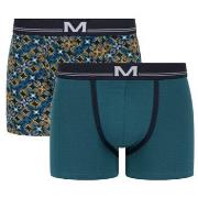 Boxers Mariner Lot de 2 shortys en coton bio fantaisie florale et uni