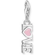 Pendentifs Thomas Sabo Pendentif Charm Love émail rose