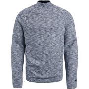 Sweat-shirt Cast Iron Pull Turtleneck Bleu