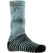 Chaussettes No Publik Chaussettes Homme Coton PALM Bleu Noir