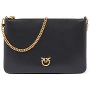 Sac Pinko Sac Classic Flat Love Bag Simply en cuir noir