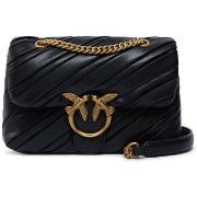 Sac à main Pinko Sac Mini Love Bag Puff en tissu effet cuir noir