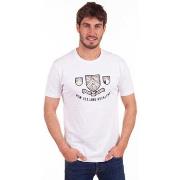 T-shirt Camberabero Tee-shirt manches courtes avec broderie blanc